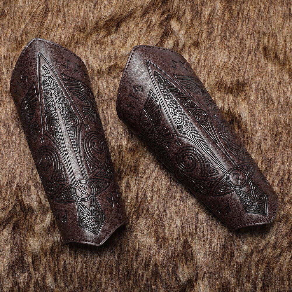 Nordic Embossed Bracers: A Touch of History