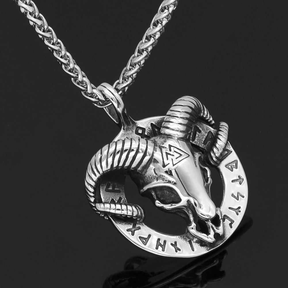 Goat with Valknut Pendant