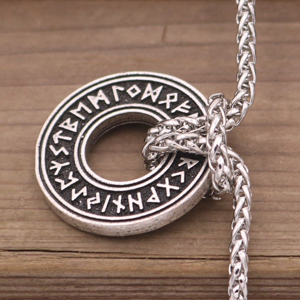 Runic Circle with  Ancient Vintage Necklace