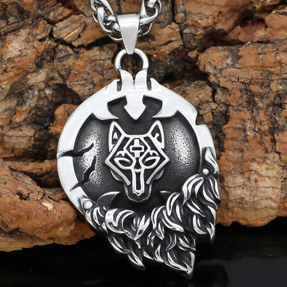 Unleash the Power Fenris with Our Viking Pendant!