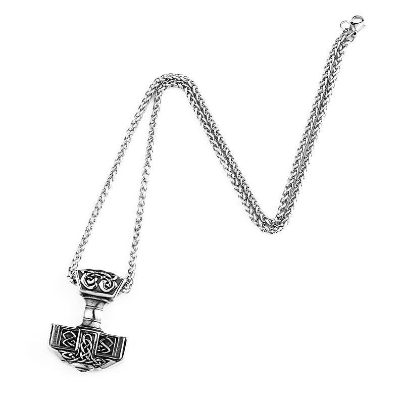 Embrace the Power of Thor with this Majestic Mjolnir Necklace