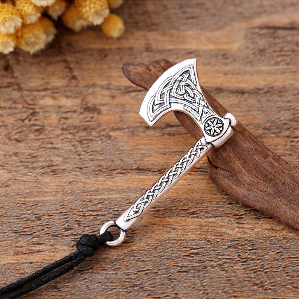 Norse Hammer Viking Axe Leather Thor's Hammer of strength Mjolnir