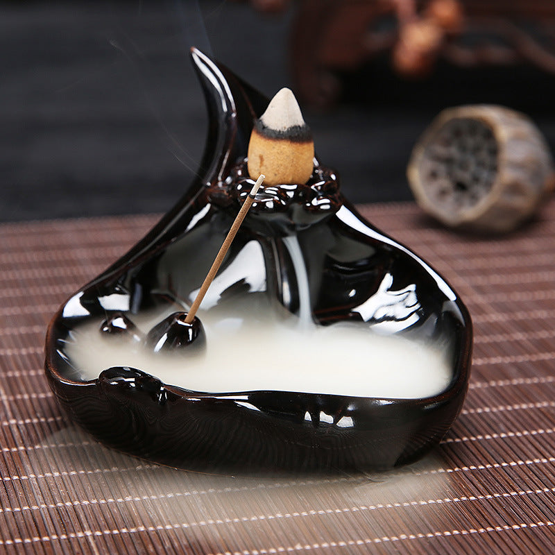 Transform Your Space with this Serene Backflow Incense Burner