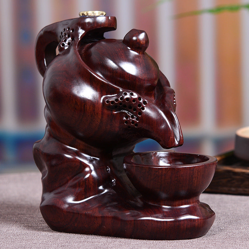 Introducing the Ebony Wood Teapot Incense Burner