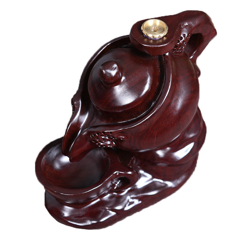 Introducing the Ebony Wood Teapot Incense Burner