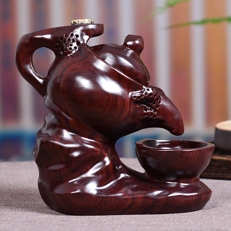 Introducing the Ebony Wood Teapot Incense Burner