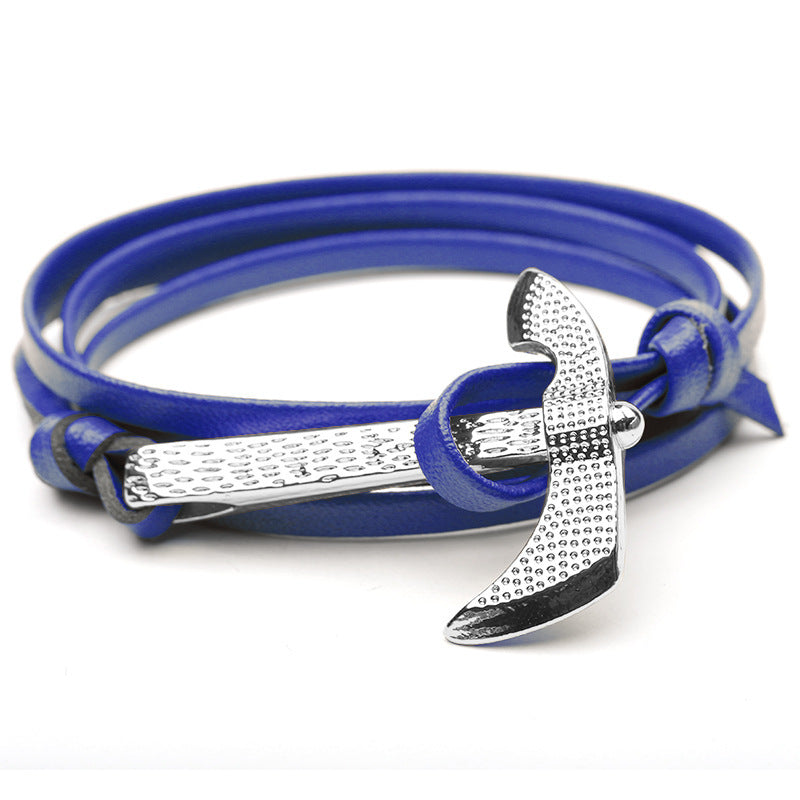 Axe Leather Wrap Bracelet