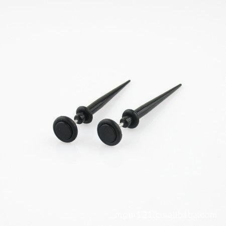 Black Long Needle Stud Earrings: A Bold and Edgy Statement