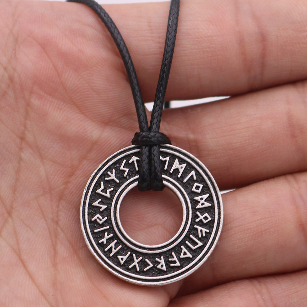 Runic Circle with  Ancient Vintage Necklace