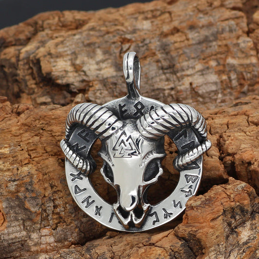 Goat with Valknut Pendant