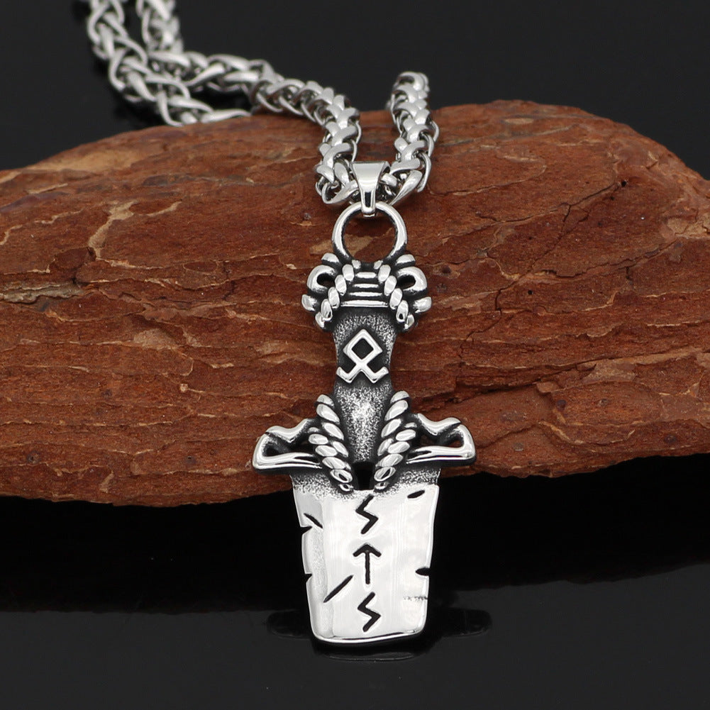 Nordic Viking Broken Sword Necklace