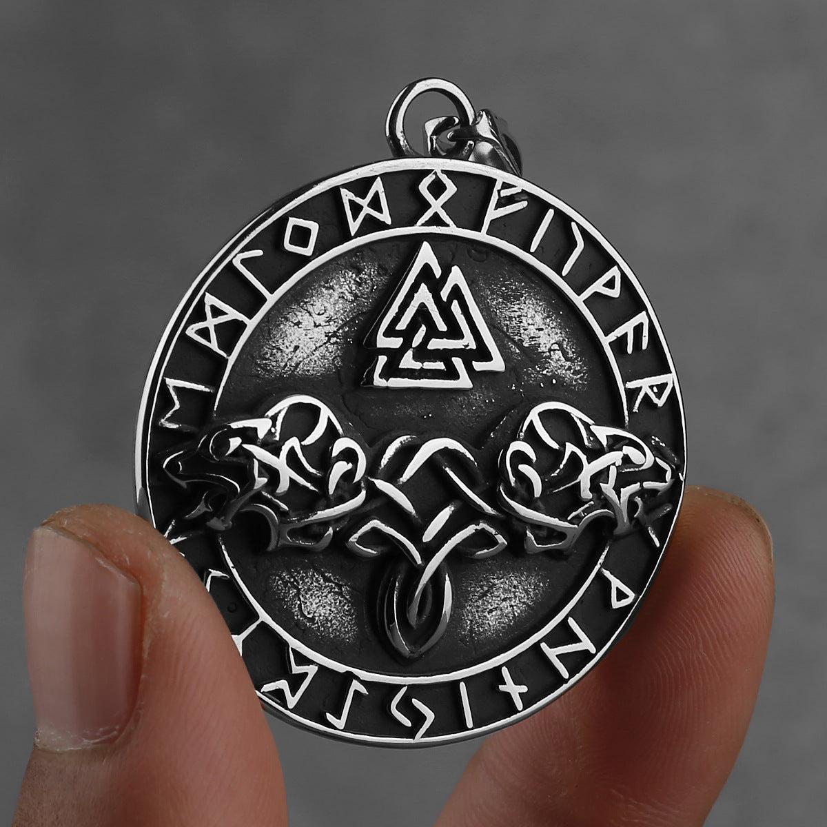 Viking Valknut Pendant Style necklace