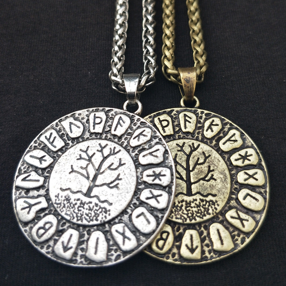 Viking Tree of Life Rune Necklace for Women