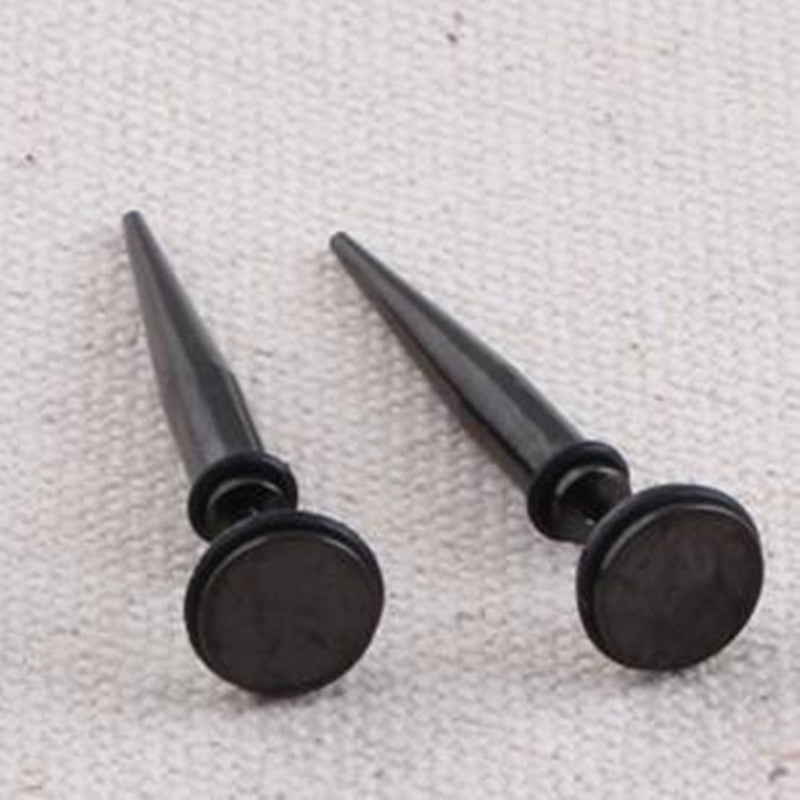 Black Long Needle Stud Earrings: A Bold and Edgy Statement