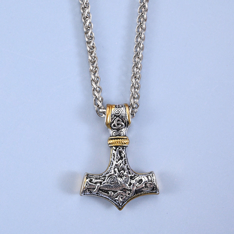 Thor is the Norse God of thunder with this exquisite Mjolnir necklace