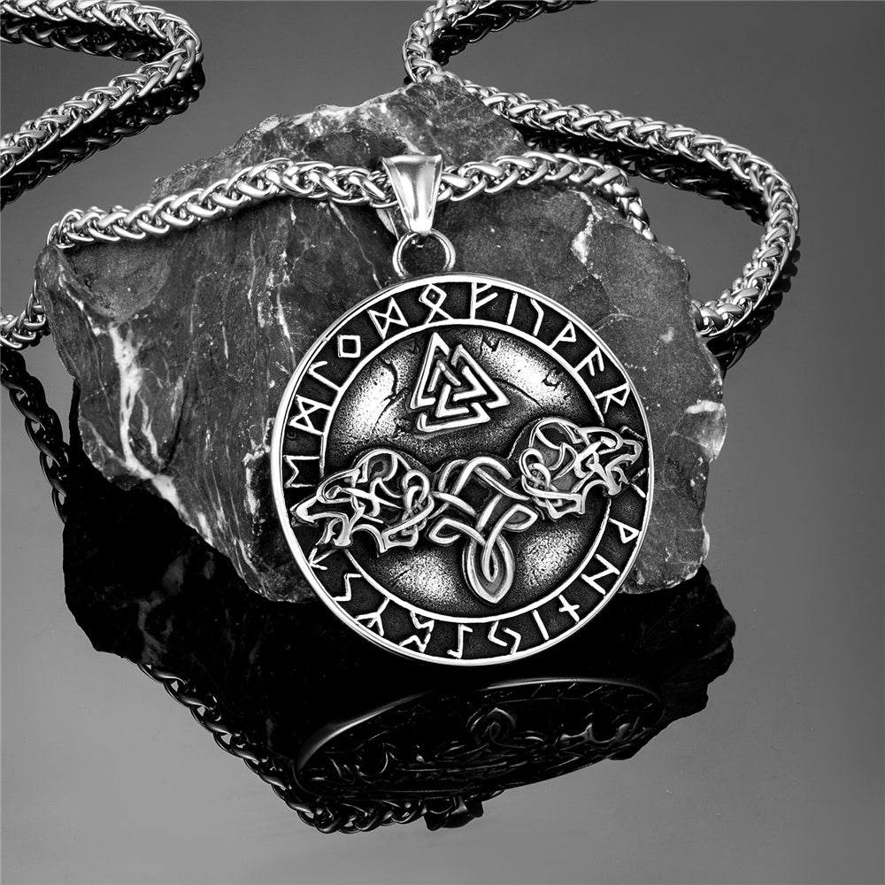 Viking Valknut Pendant Style necklace