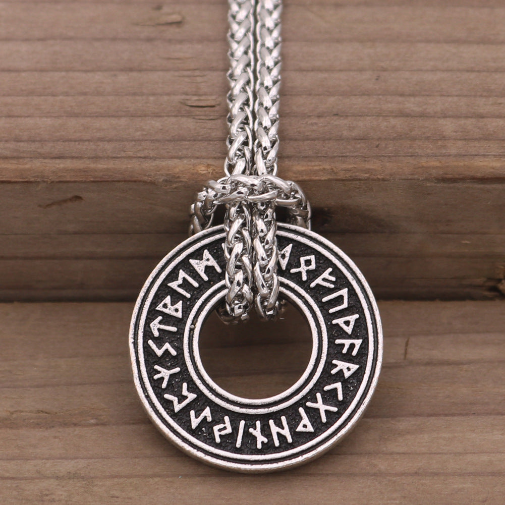 Runic Circle with  Ancient Vintage Necklace