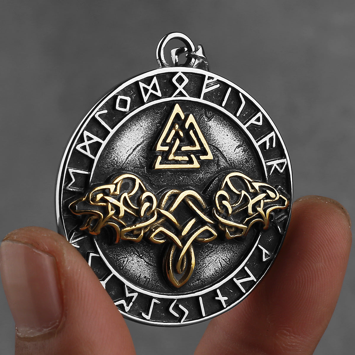 Viking Valknut Pendant Style necklace