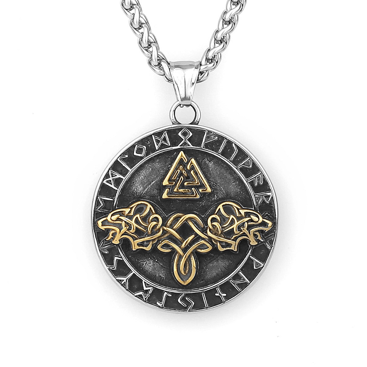 Viking Valknut Pendant Style necklace