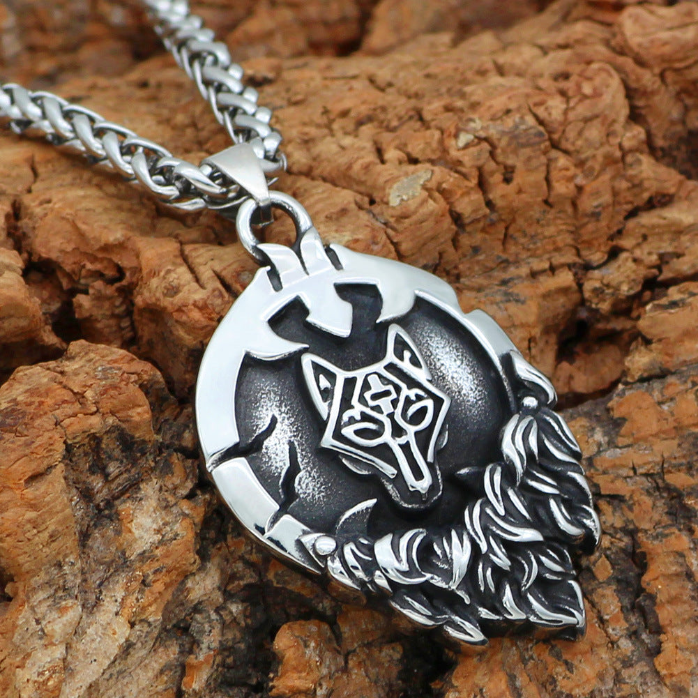 Unleash the Power Fenris with Our Viking Pendant!