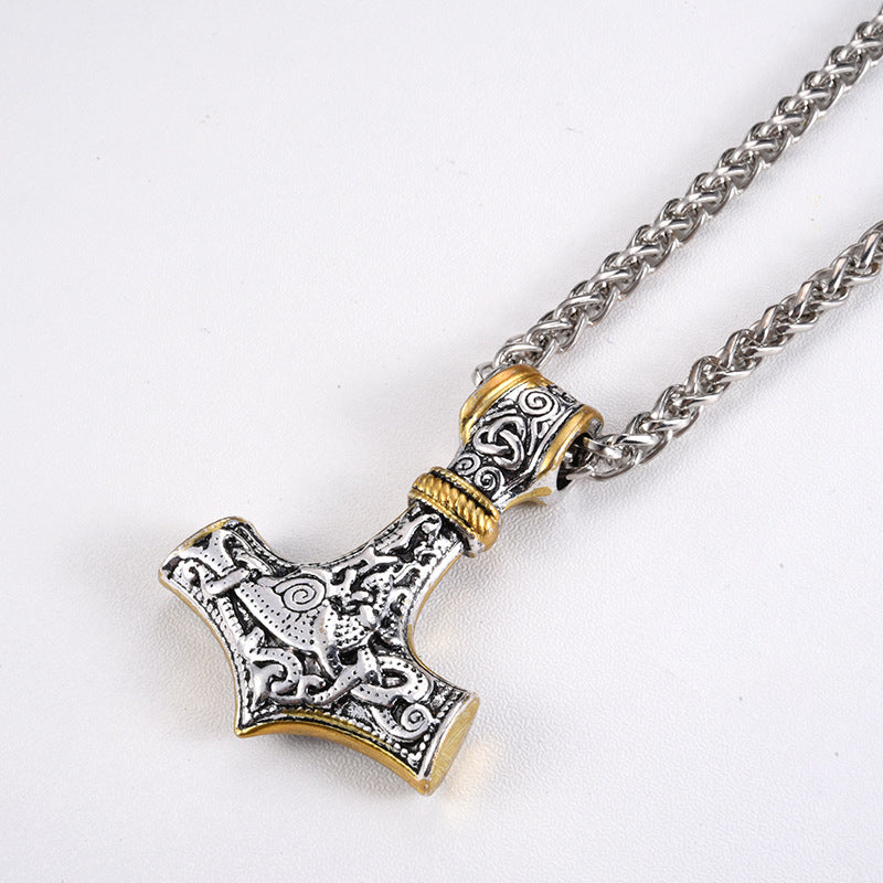 Thor is the Norse God of thunder with this exquisite Mjolnir necklace