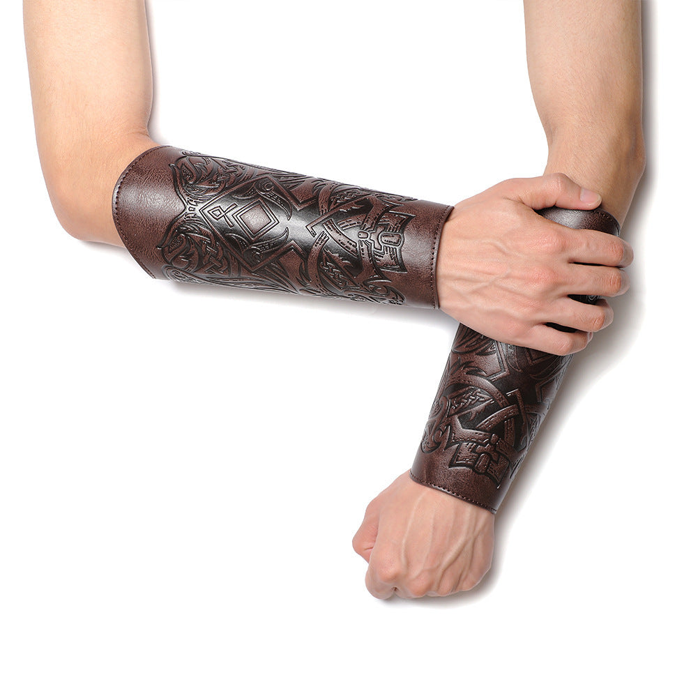 Nordic Embossed Bracers: A Touch of History