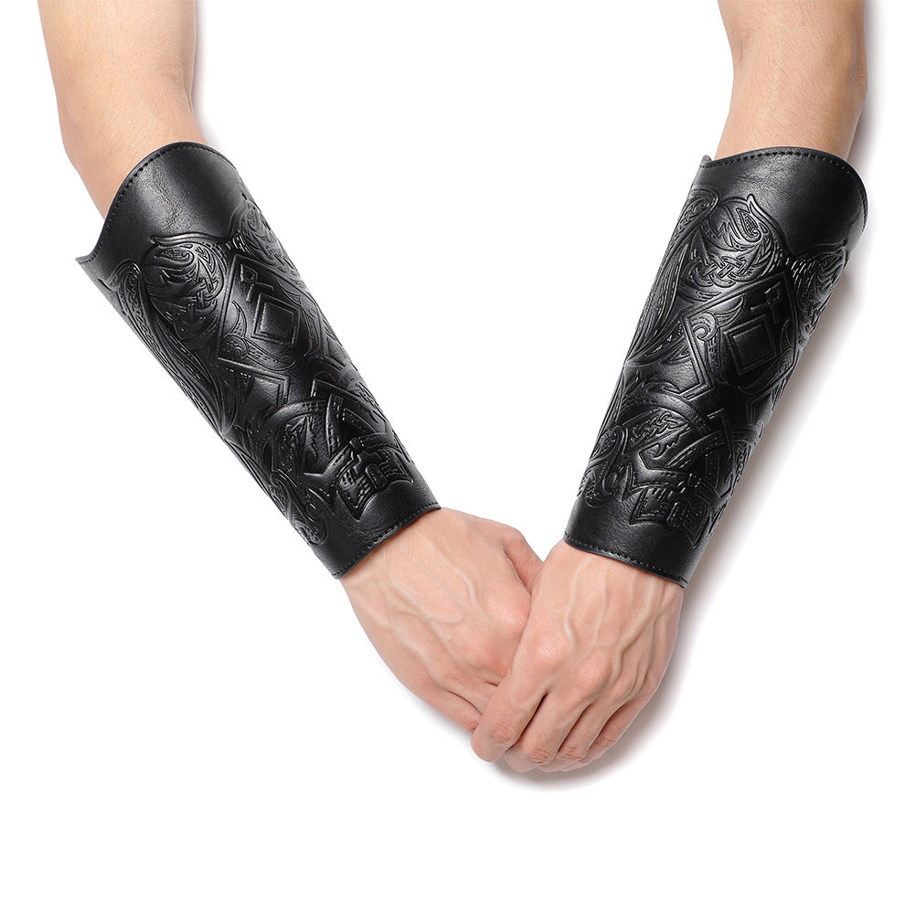 Nordic Embossed Bracers: A Touch of History