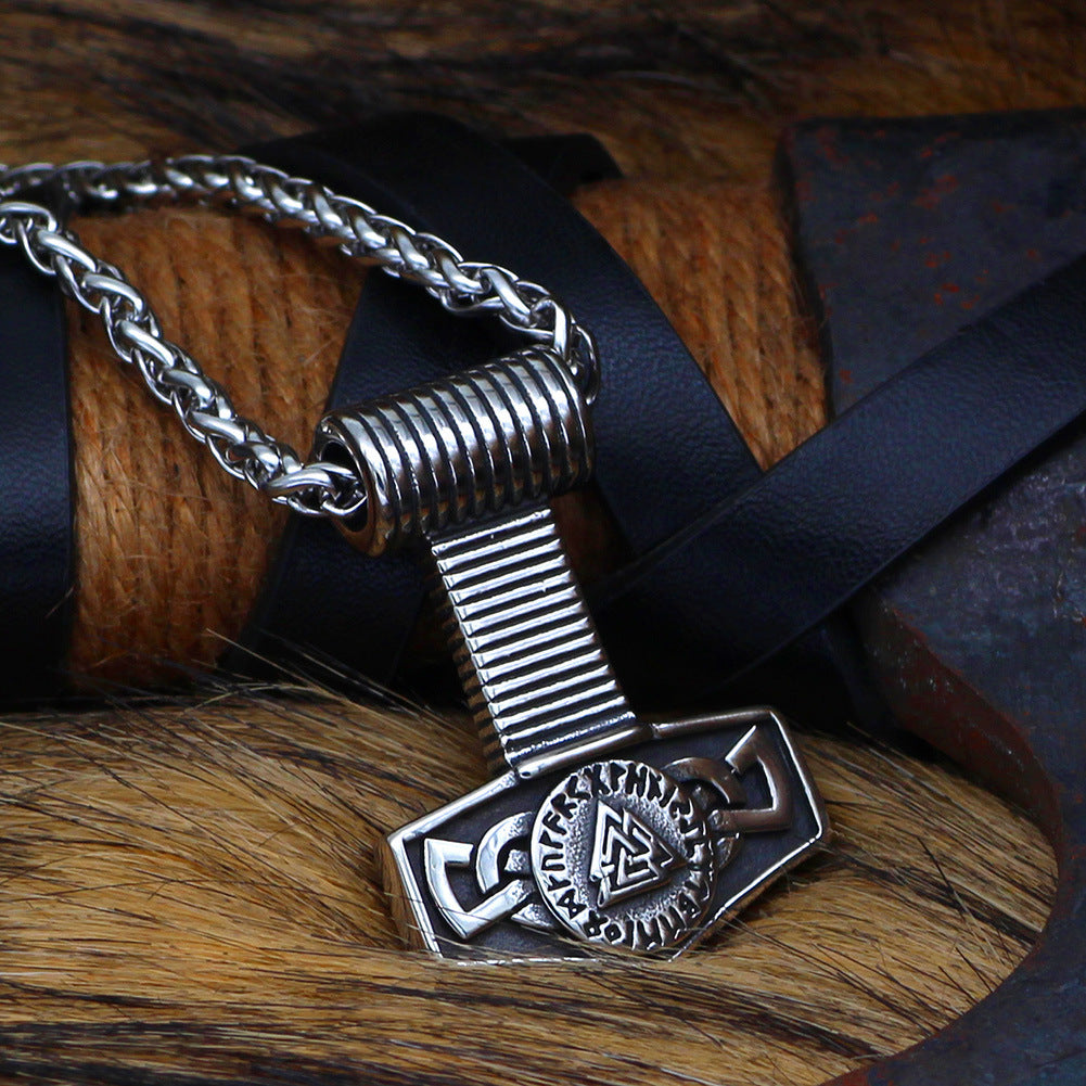 Mjolnir Hammer Pendant Necklace from the Gods