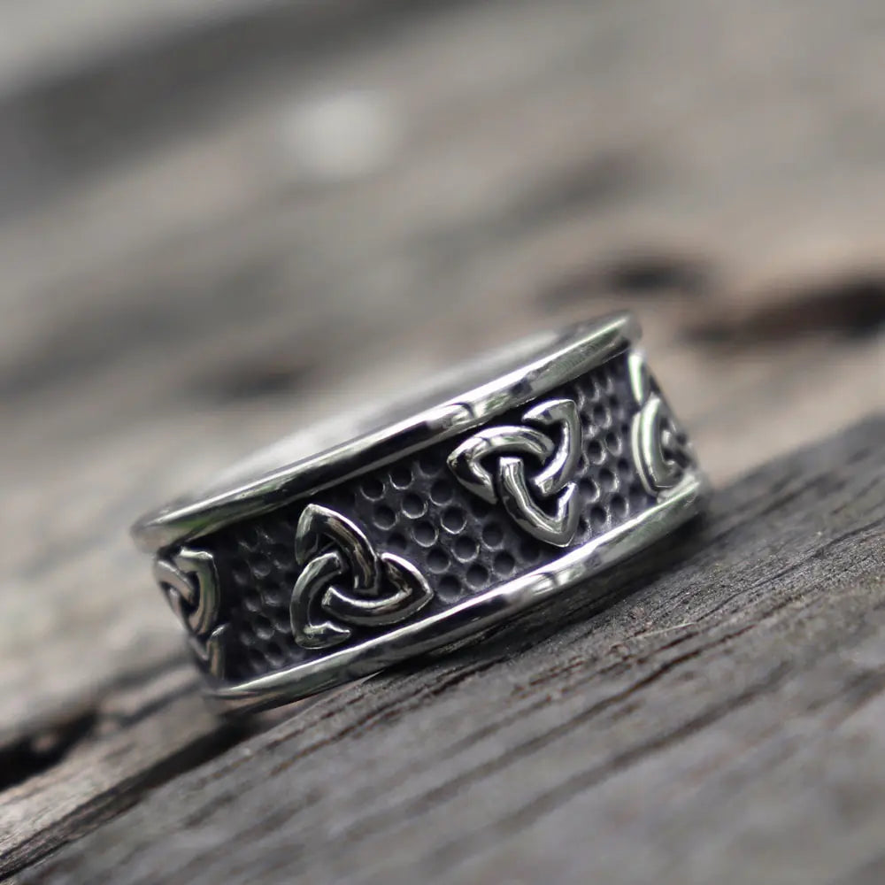 Viking Stainless Steel Celtics Knot Ring