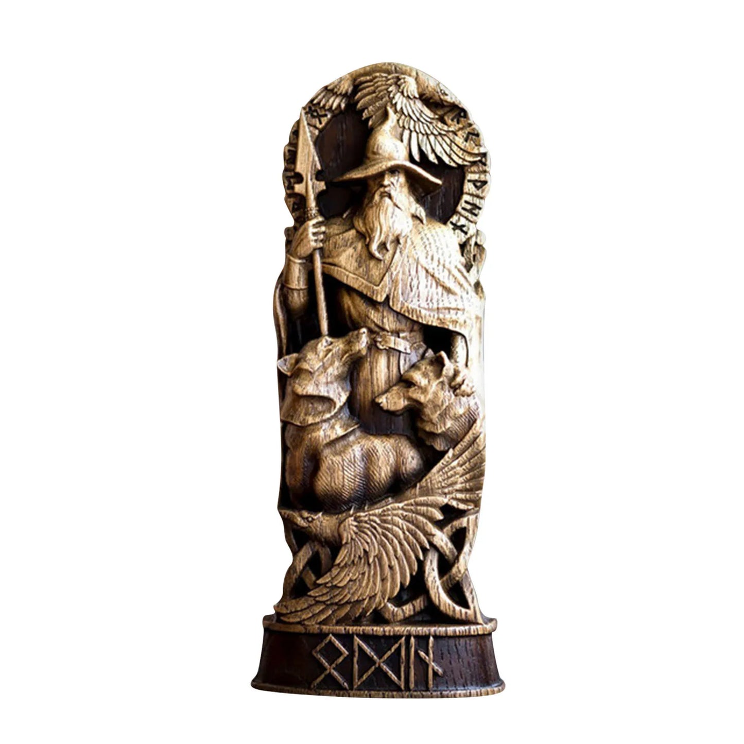 Odin Ornament Home Decoration Resin Statues Decorative Scandinavian Desktop House Ornament Figurines Pantheons Norse Gods