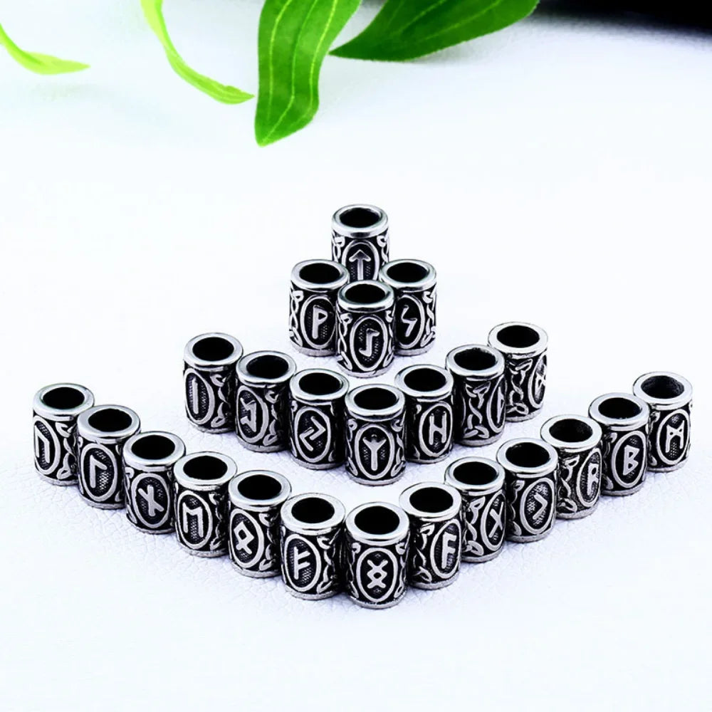 24 teile/los Viking Dreadlock Perlen 3D Charms Anhänger für Haar Perle Brot Ring Clip Rohre Schmuck Finden Haar Styling Werkzeug Flechter