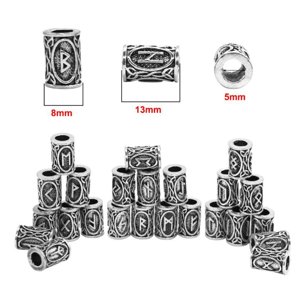 24 teile/los Viking Dreadlock Perlen 3D Charms Anhänger für Haar Perle Brot Ring Clip Rohre Schmuck Finden Haar Styling Werkzeug Flechter