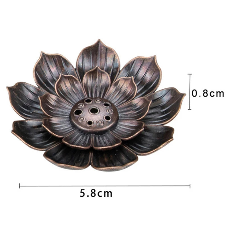 Incense Burner Coil Holder Plate Burner Lotus Rack Ash Catcher Plate Incense Sticks Holder For Soothe The Nerves Desktop Decor