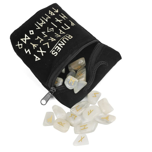 Unlock the Mysteries of the Universe with Our 25-Piece Natural Rune Set