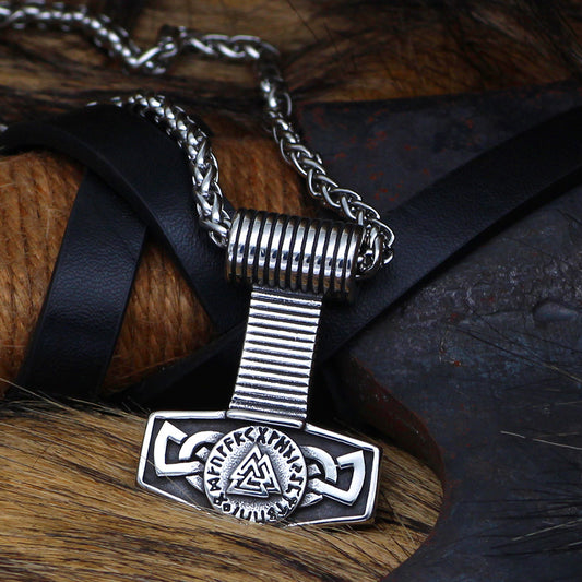 Mjolnir Hammer Pendant Necklace from the Gods