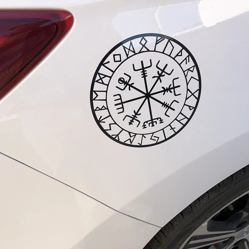 Viking Helm of Awe Compass Decal from the Gods