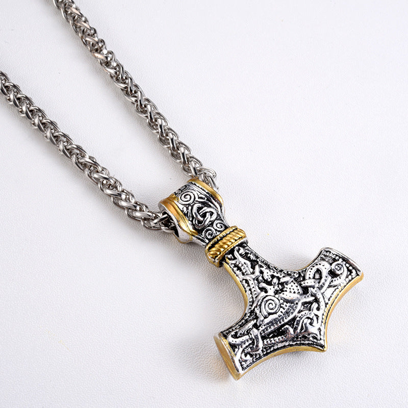 Thor is the Norse God of thunder with this exquisite Mjolnir necklace