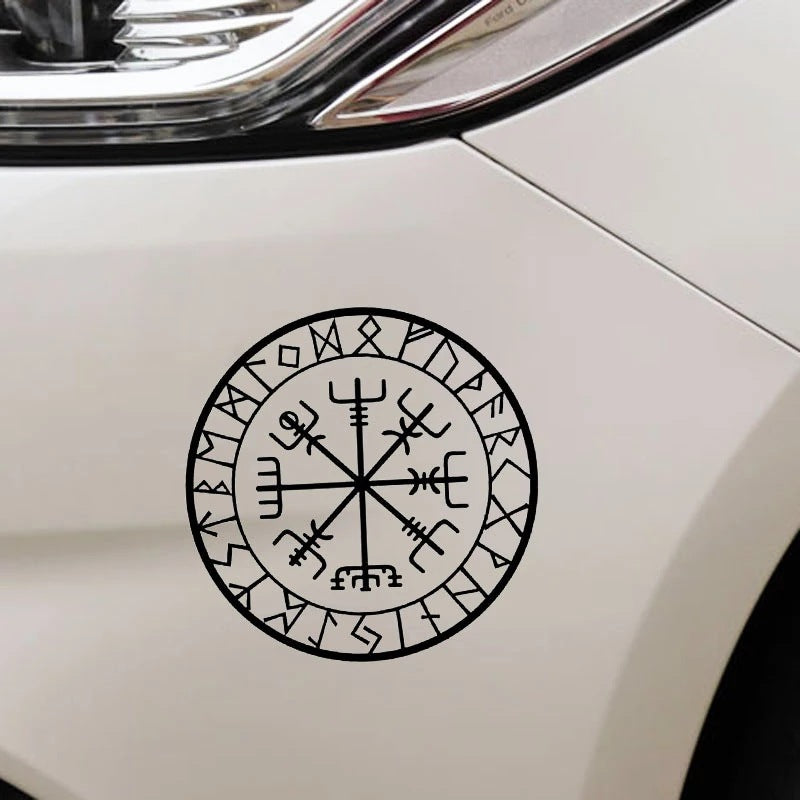 Viking Helm of Awe Compass Decal from the Gods